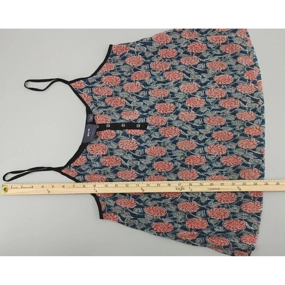 Maeve Anthropologie Tati Cami Top Womens Medium Floral Textured Shimmer Boho - Picture 6 of 12